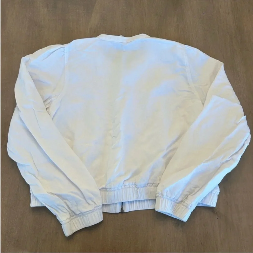 ⛱️🔥Joie - White Linen Lyocel Bomber Jacket - L
